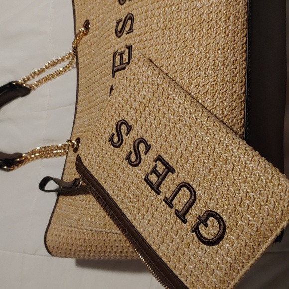 Guess Handbags - Guess Tote Bag and matching wristlet NWT
